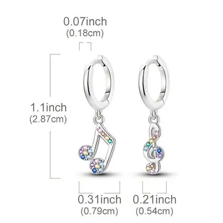 Music Note Earring