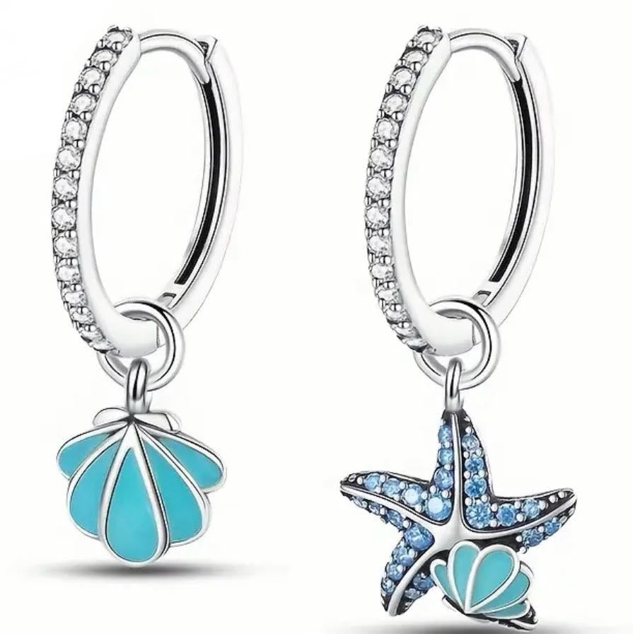 Starfish Seashell Earring