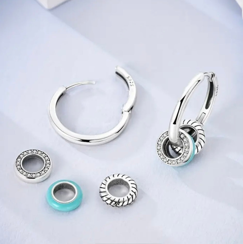 Triple Charm Earring