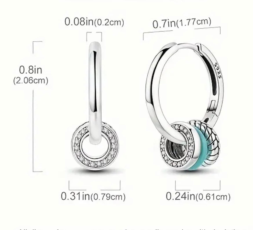 Triple Charm Earring