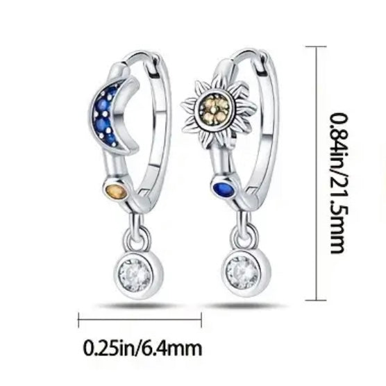 Sun Moon Earring