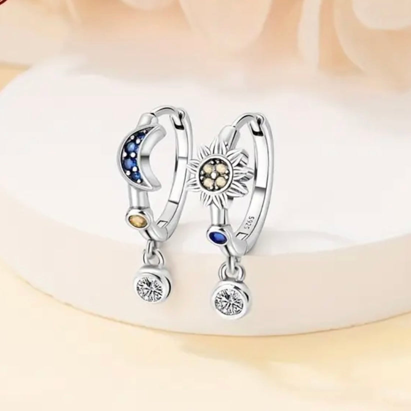 Sun Moon Earring