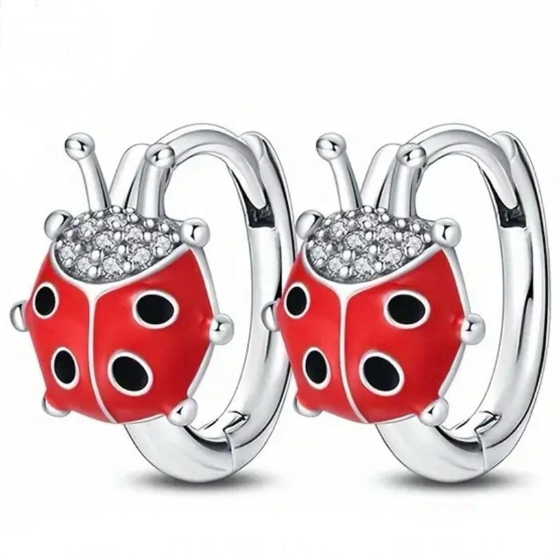 Red Ladybug Earring
