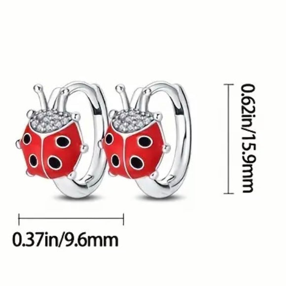 Red Ladybug Earring