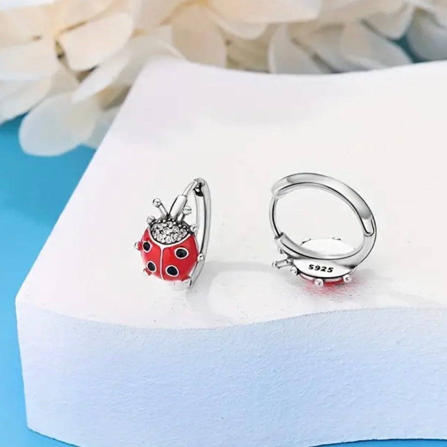 Red Ladybug Earring