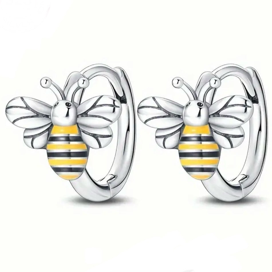 Yellow Bee Earring