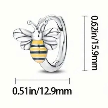 Yellow Bee Earring