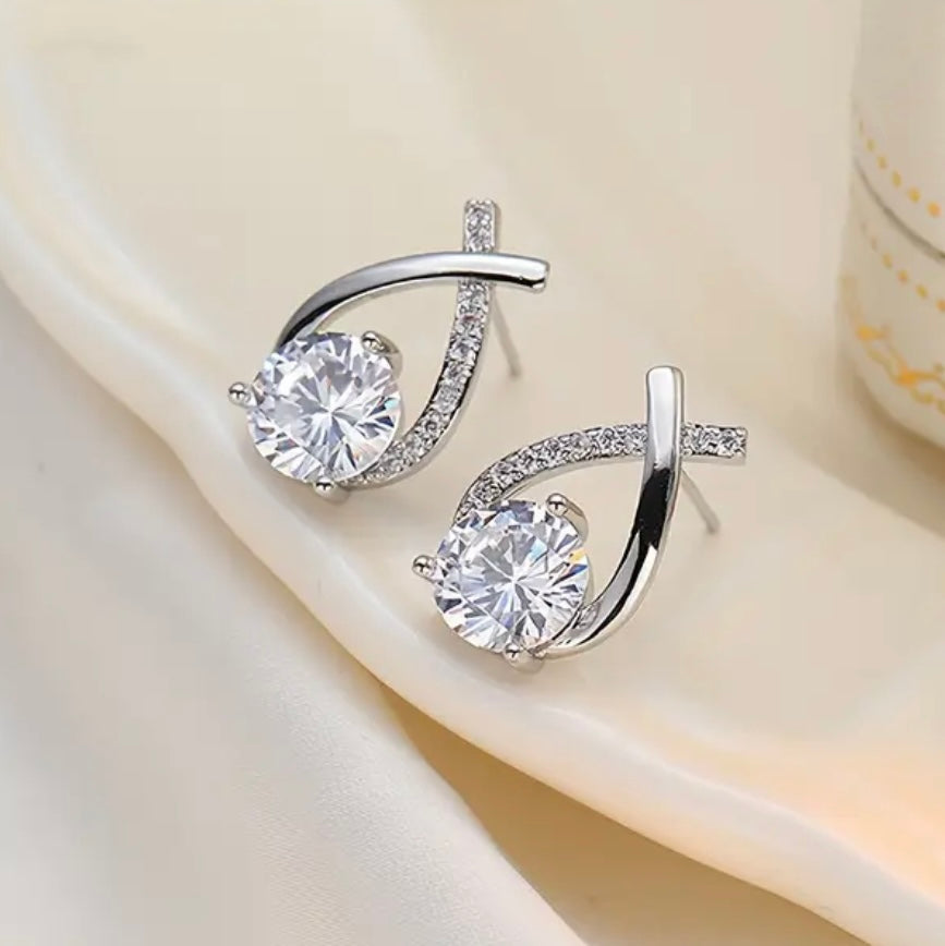 Teardrop Stud Earring