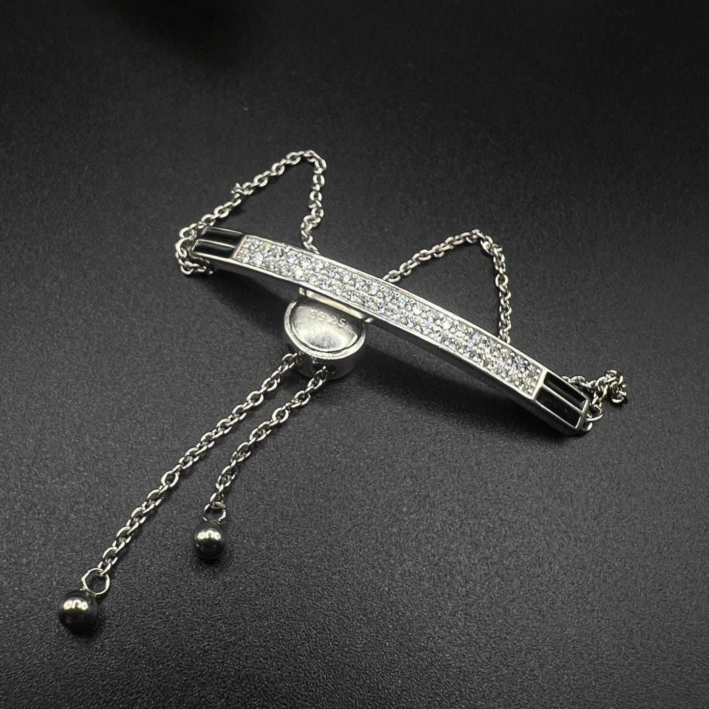 Black Half Chain Bracelet
