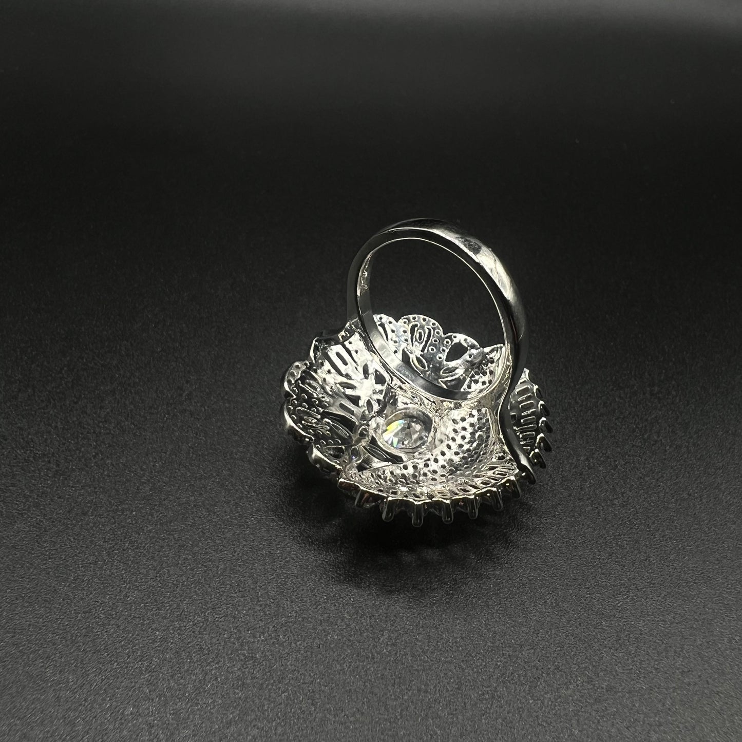 Half Moon Cocktail Ring