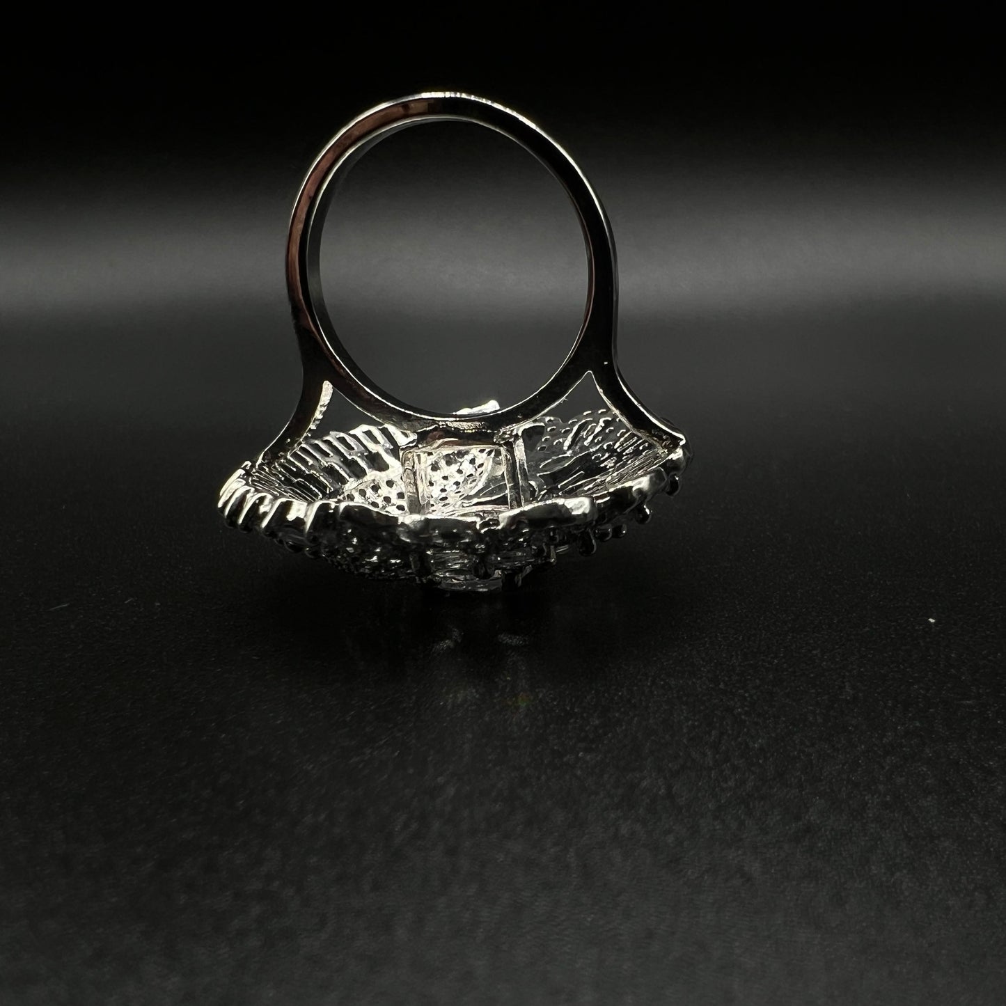 Half Moon Cocktail Ring