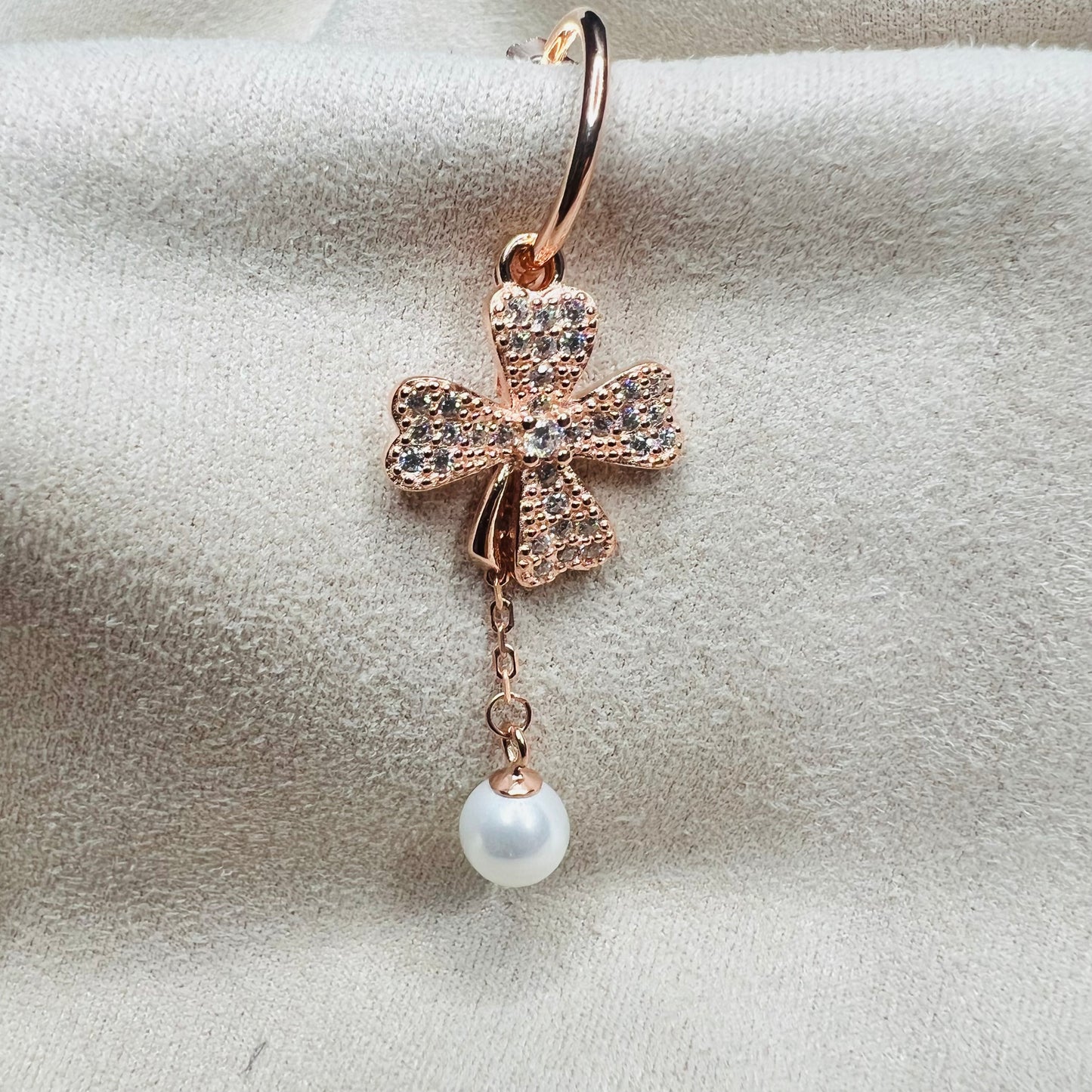 Rose Gold Flower Earring