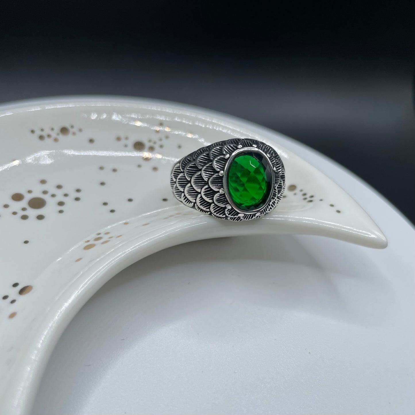 Green Designer Turkish Ring