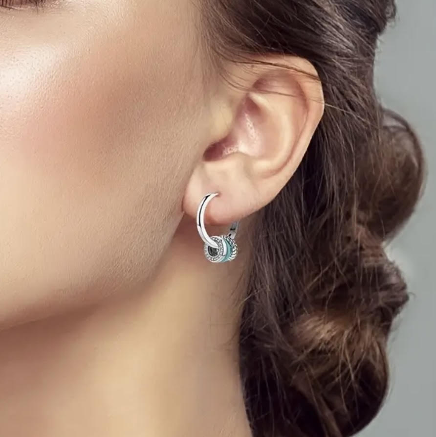Triple Charm Earring