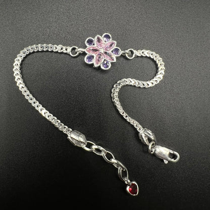 Pink Flower Bracelet