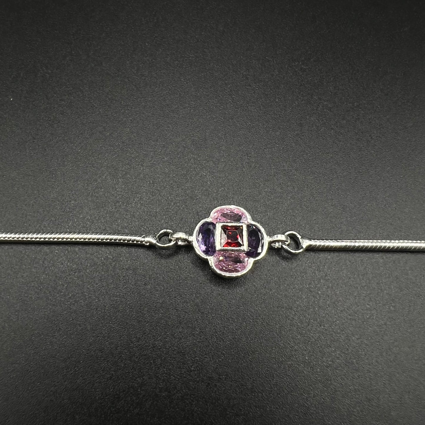 Clover Pink Blue Bracelet