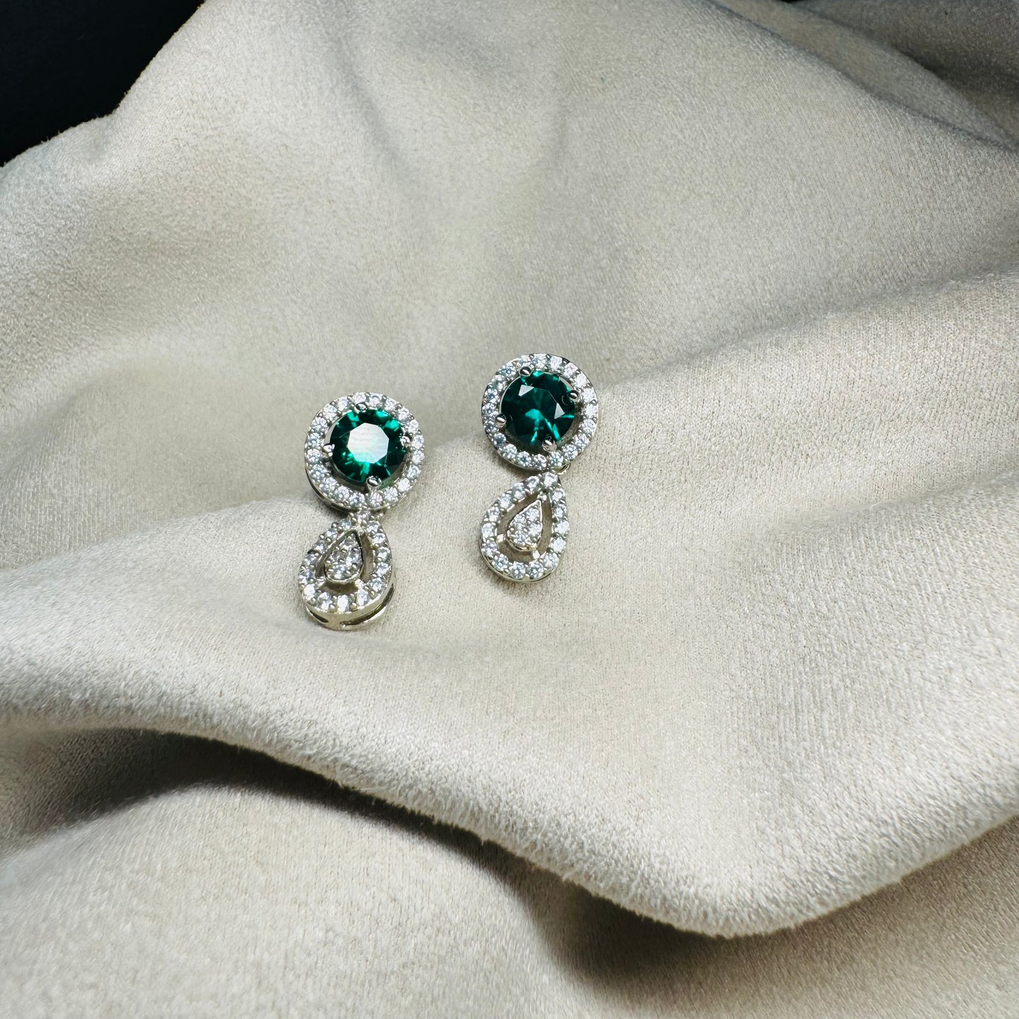 Green Drop Earring