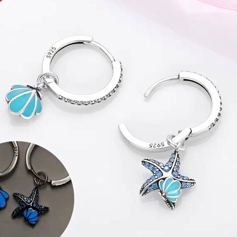 Starfish Seashell Earring
