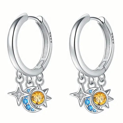 Star Sun Moon Earring