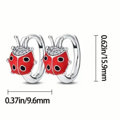 Red Ladybug Earring