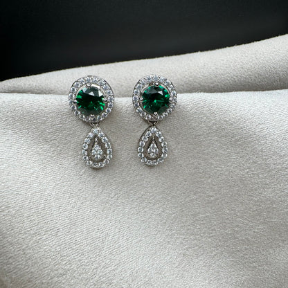 Green Drop Earring