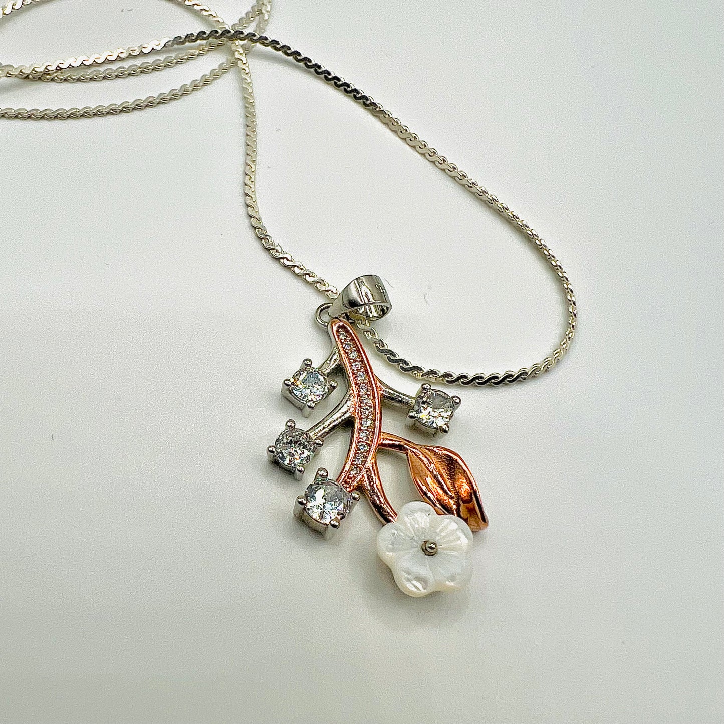 White Flower Pendant