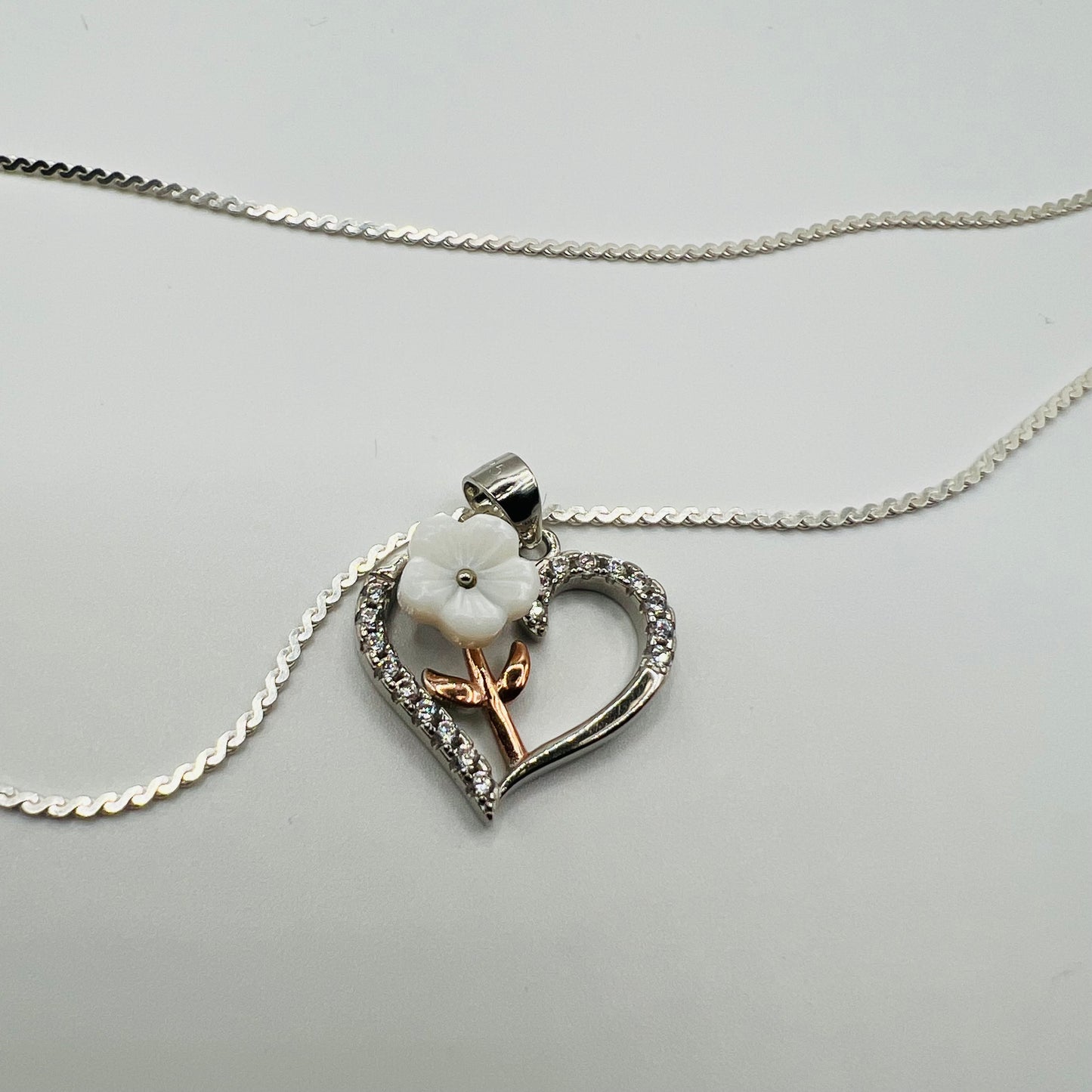 Heart Flower Pendant