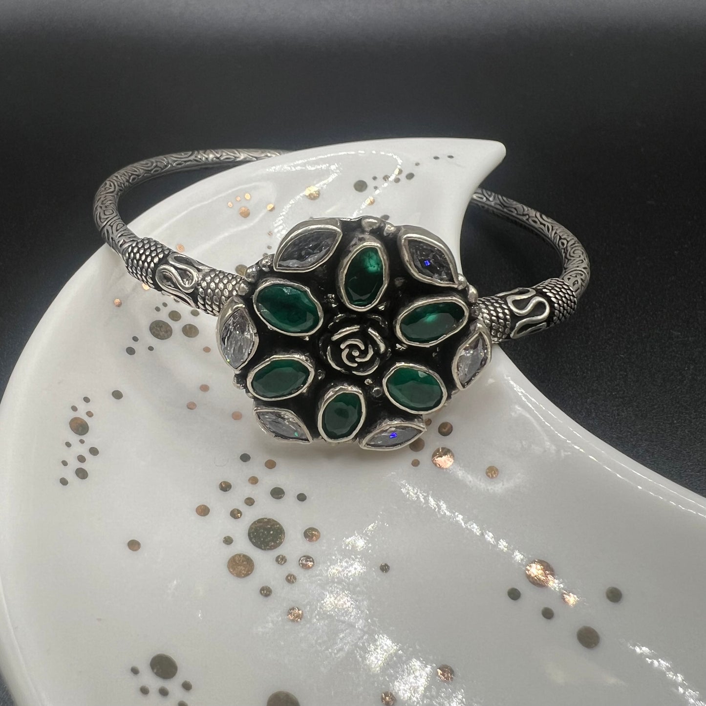 Green Oxidized Bracelet