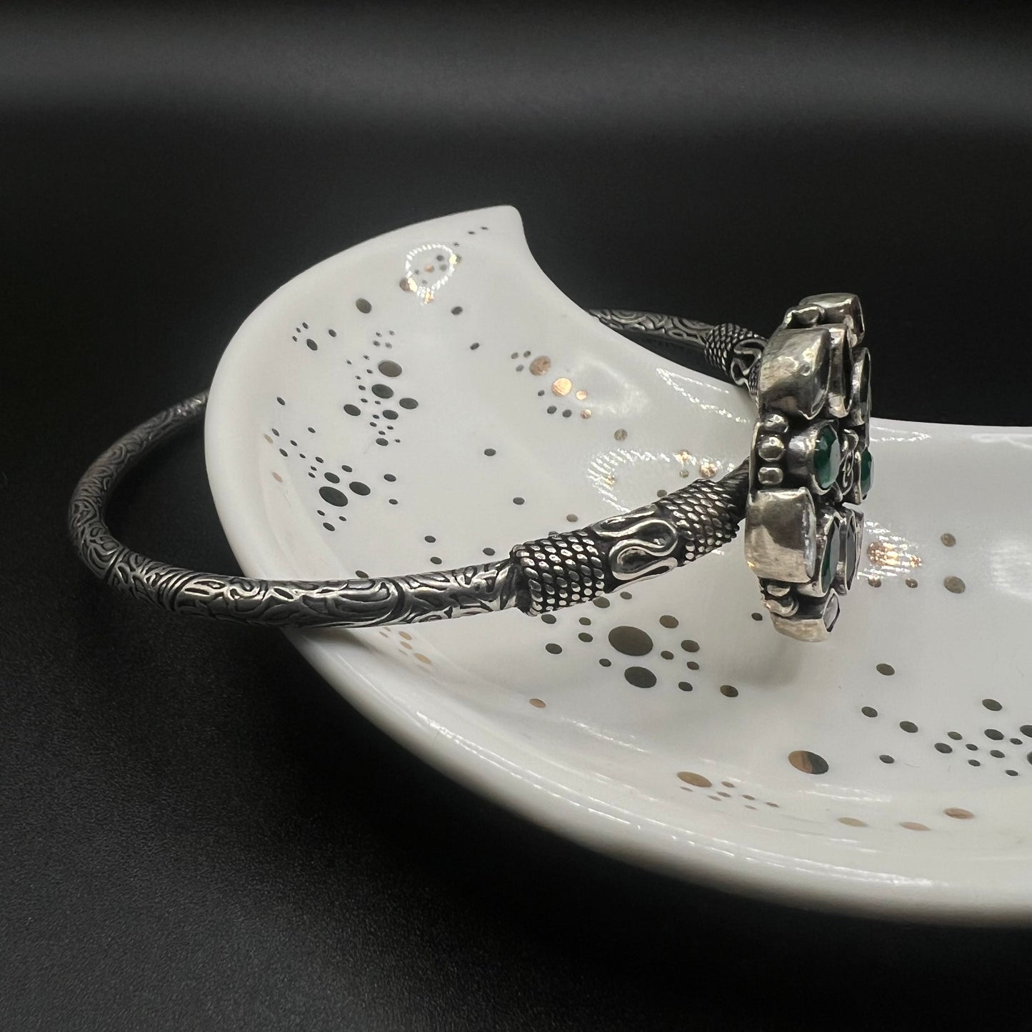 Green Oxidized Bracelet