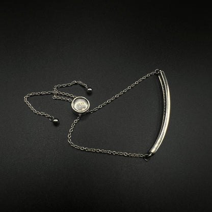 Black Half Chain Bracelet