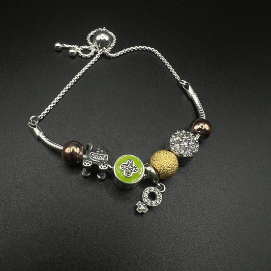 Green Charm Bracelet