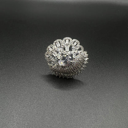 Half Moon Cocktail Ring