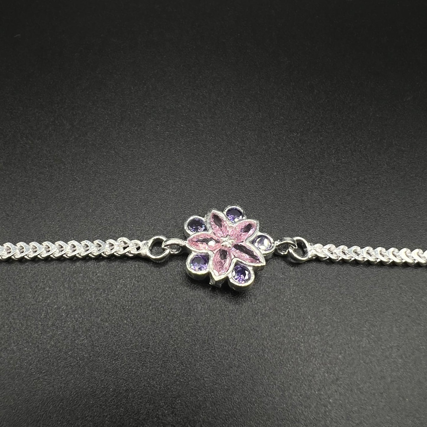 Pink Flower Bracelet