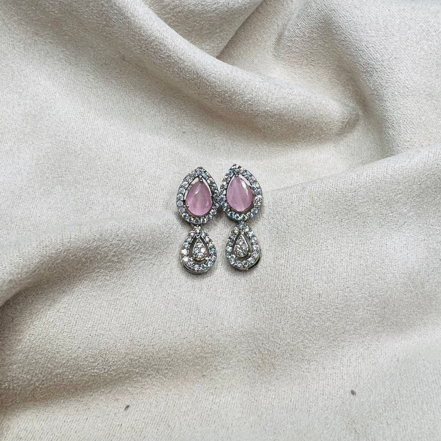 Pink Small Drop Earrings