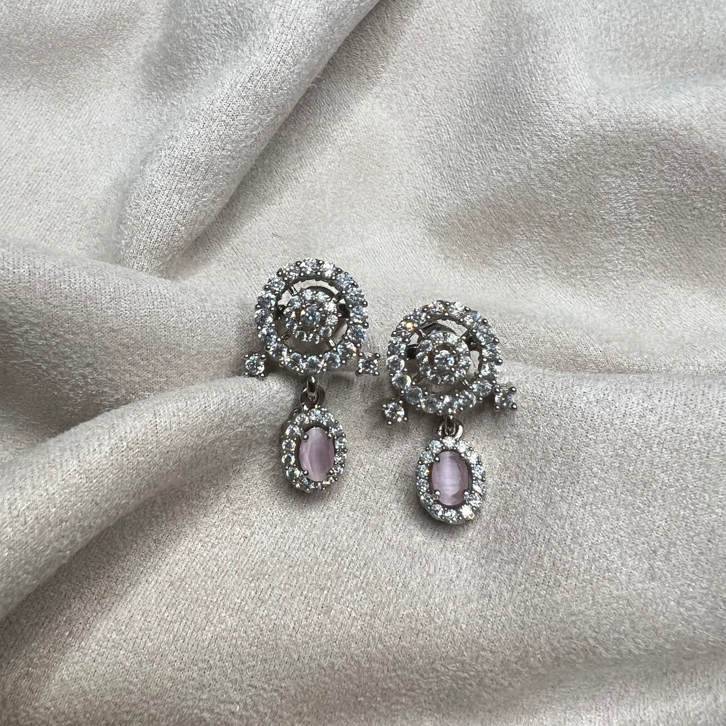 Pink Small Drop Earrings