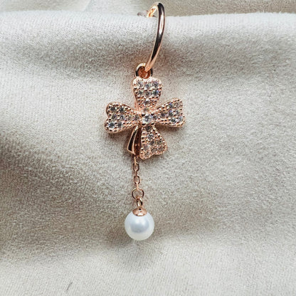 Rose Gold Flower Earring