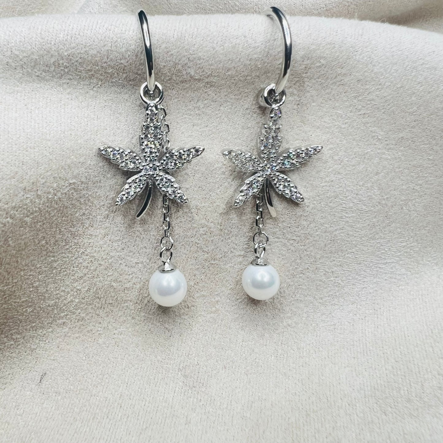 Silver Flower Earring