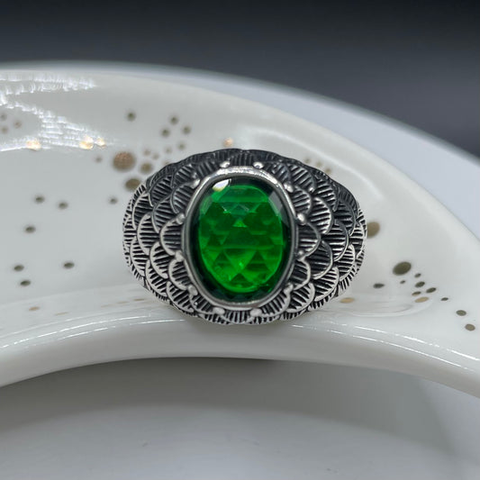 Green Designer Turkish Ring