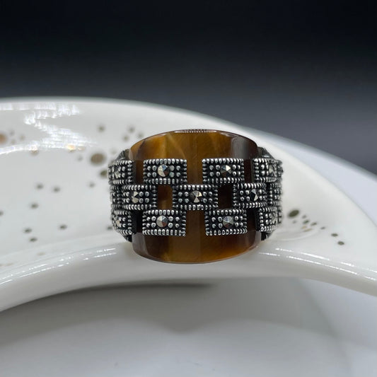 Brown Designer Turkish Ring