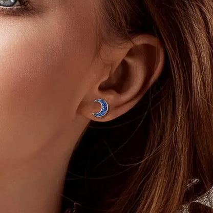 Sun Moon Stud Earring
